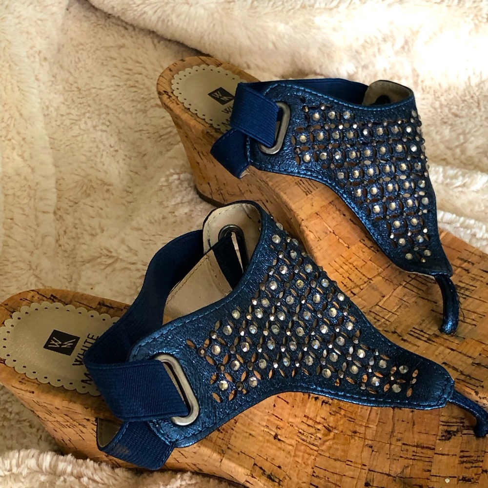White Mountain 2” cork wedge heel